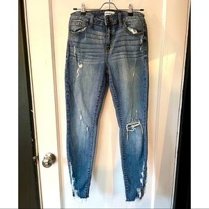 Studio Blue Distressed Skinny Jeans